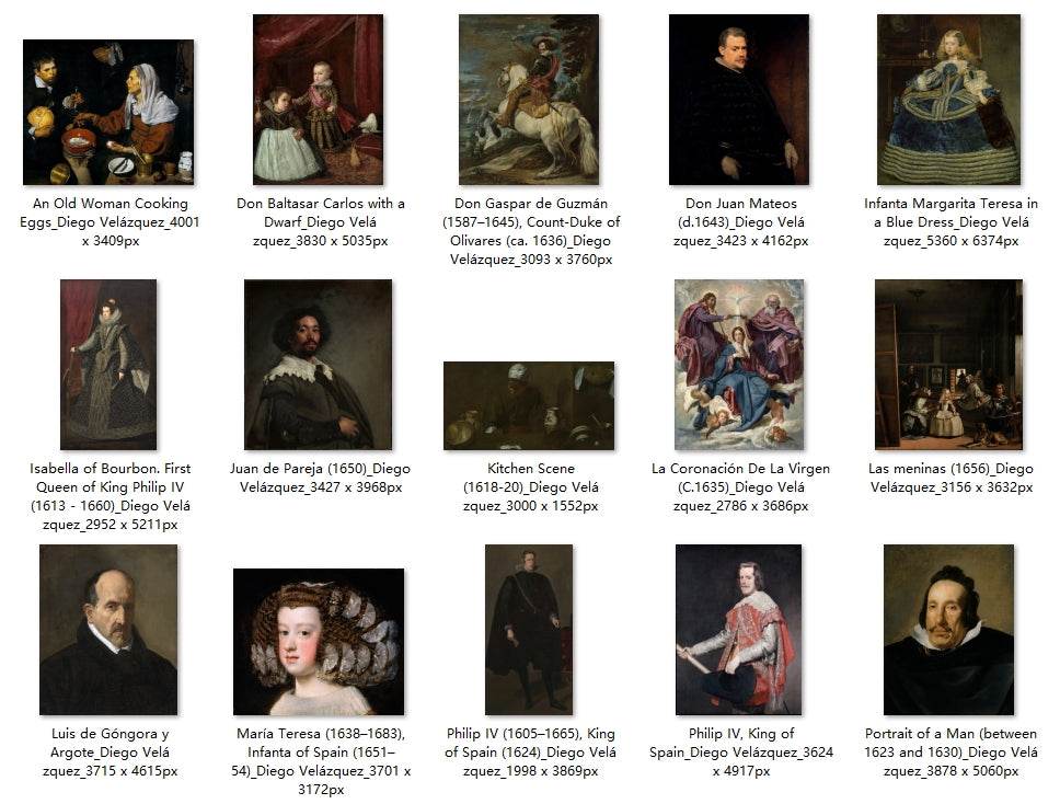 30 Painting Images by Diego Velázquez (Spanish, 1599-1660) - Gandhanra-ART