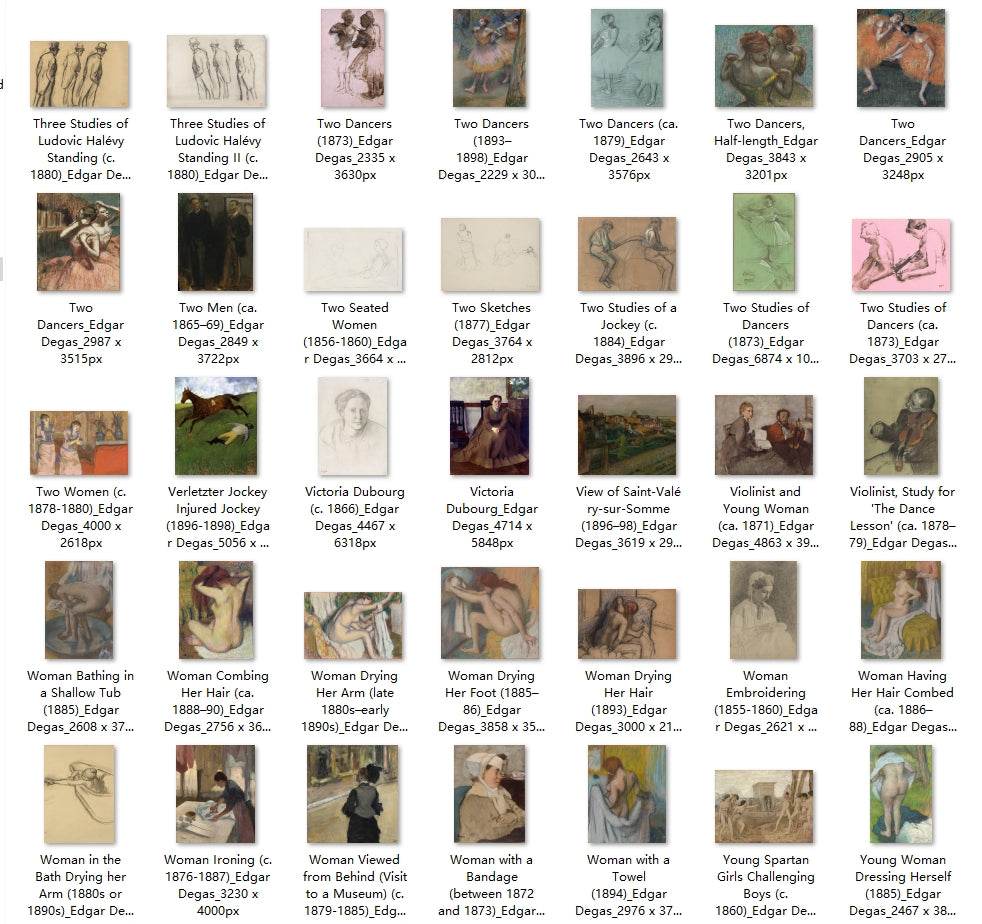 356 Painting Images by Edgar Degas (French, 1834-1917) - Gandhanra-ART