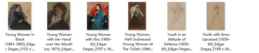 356 Painting Images by Edgar Degas (French, 1834-1917) - Gandhanra-ART