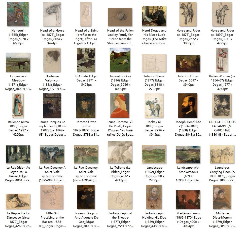 356 Painting Images by Edgar Degas (French, 1834-1917) - Gandhanra-ART