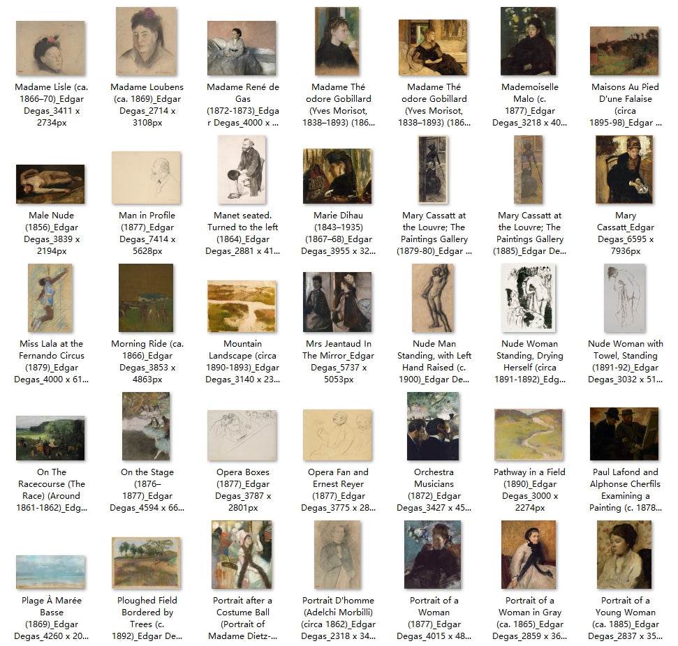 356 Painting Images by Edgar Degas (French, 1834-1917) - Gandhanra-ART