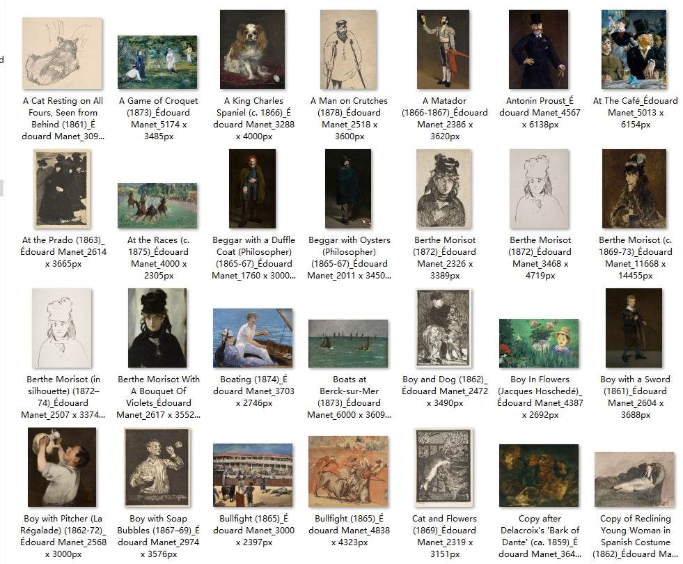 156 Painting Images by Édouard Manet (French, 1832-1883) - Gandhanra-ART