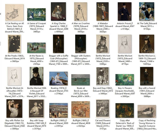 156 Painting Images by Édouard Manet (French, 1832-1883) - Gandhanra-ART