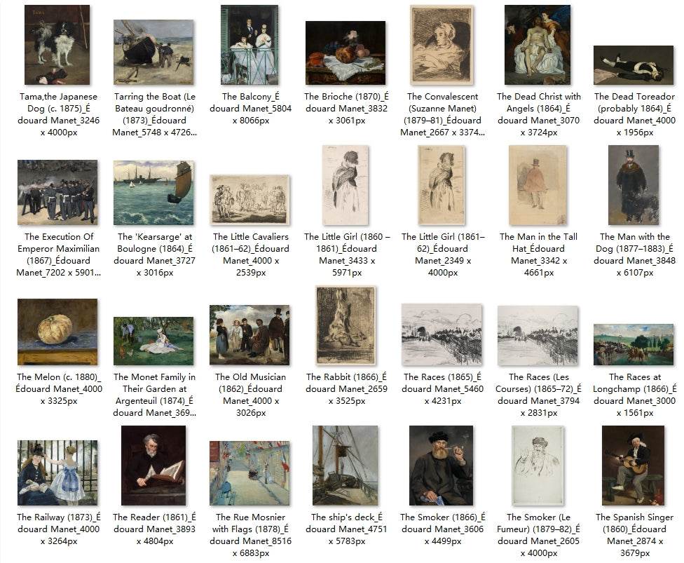 156 Painting Images by Édouard Manet (French, 1832-1883) - Gandhanra-ART