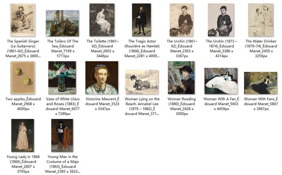 156 Painting Images by Édouard Manet (French, 1832-1883) - Gandhanra-ART