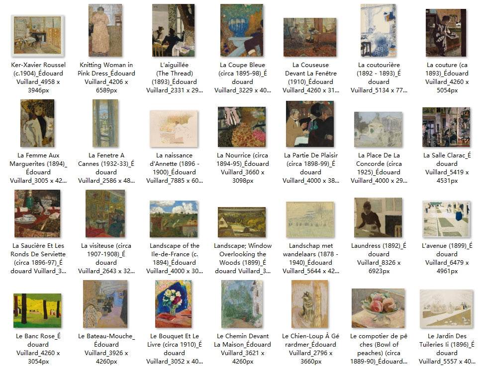 150 Painting Images by Édouard Vuillard (French, 1868-1940) - Gandhanra-ART
