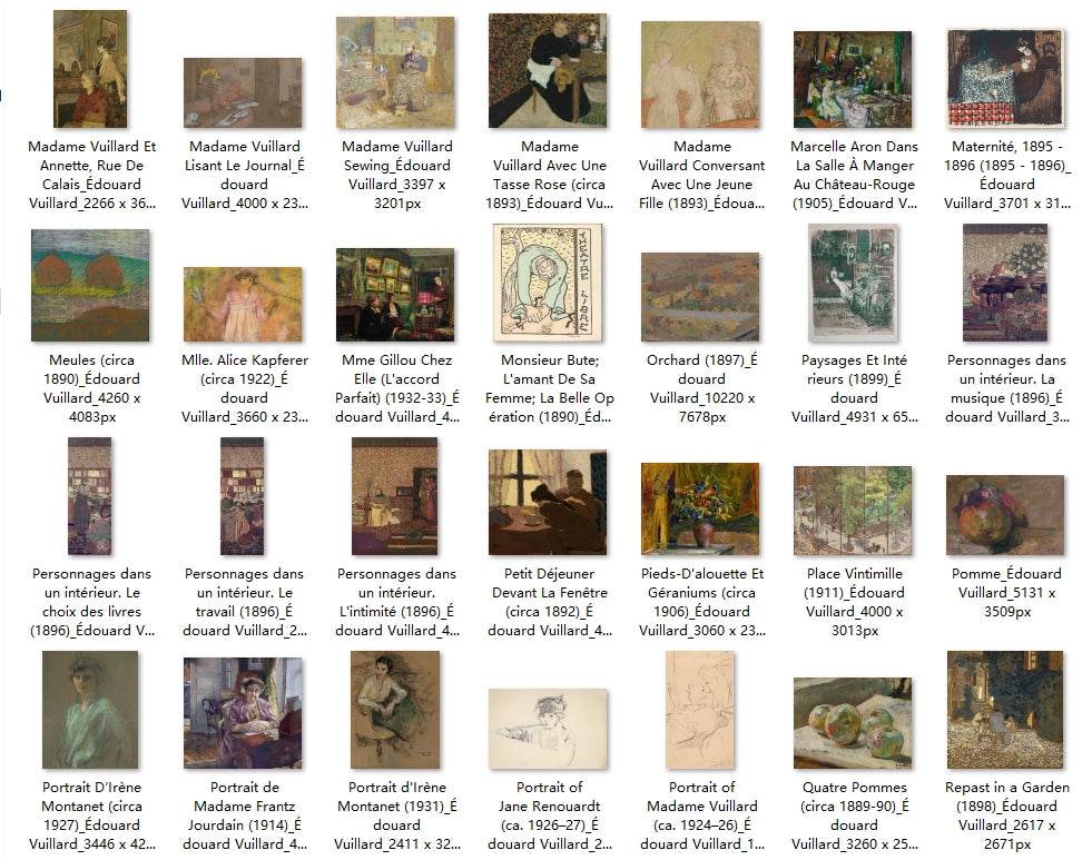 150 Painting Images by Édouard Vuillard (French, 1868-1940) - Gandhanra-ART