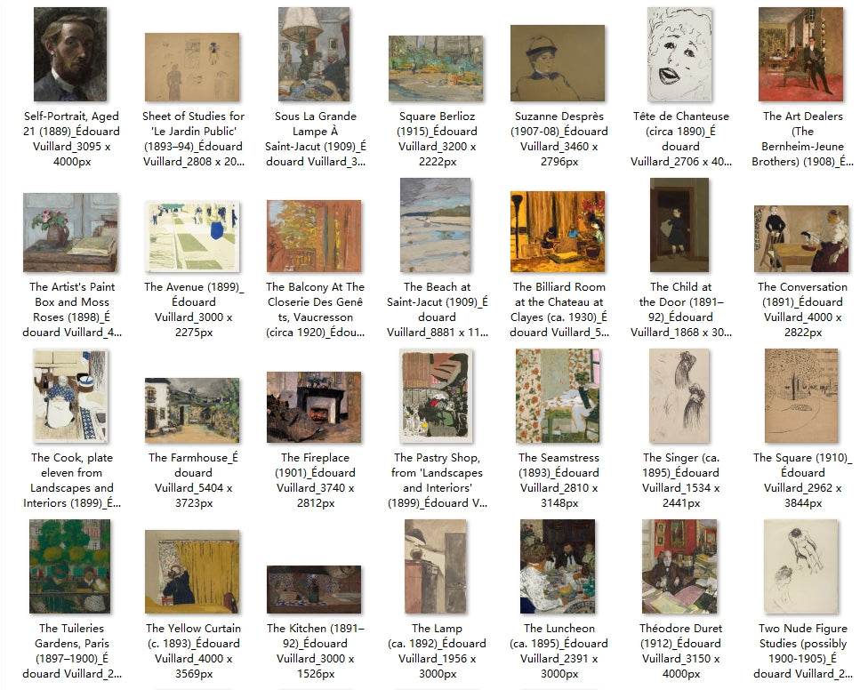 150 Painting Images by Édouard Vuillard (French, 1868-1940) - Gandhanra-ART