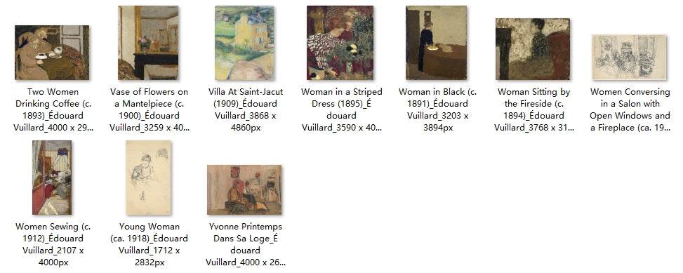 150 Painting Images by Édouard Vuillard (French, 1868-1940) - Gandhanra-ART