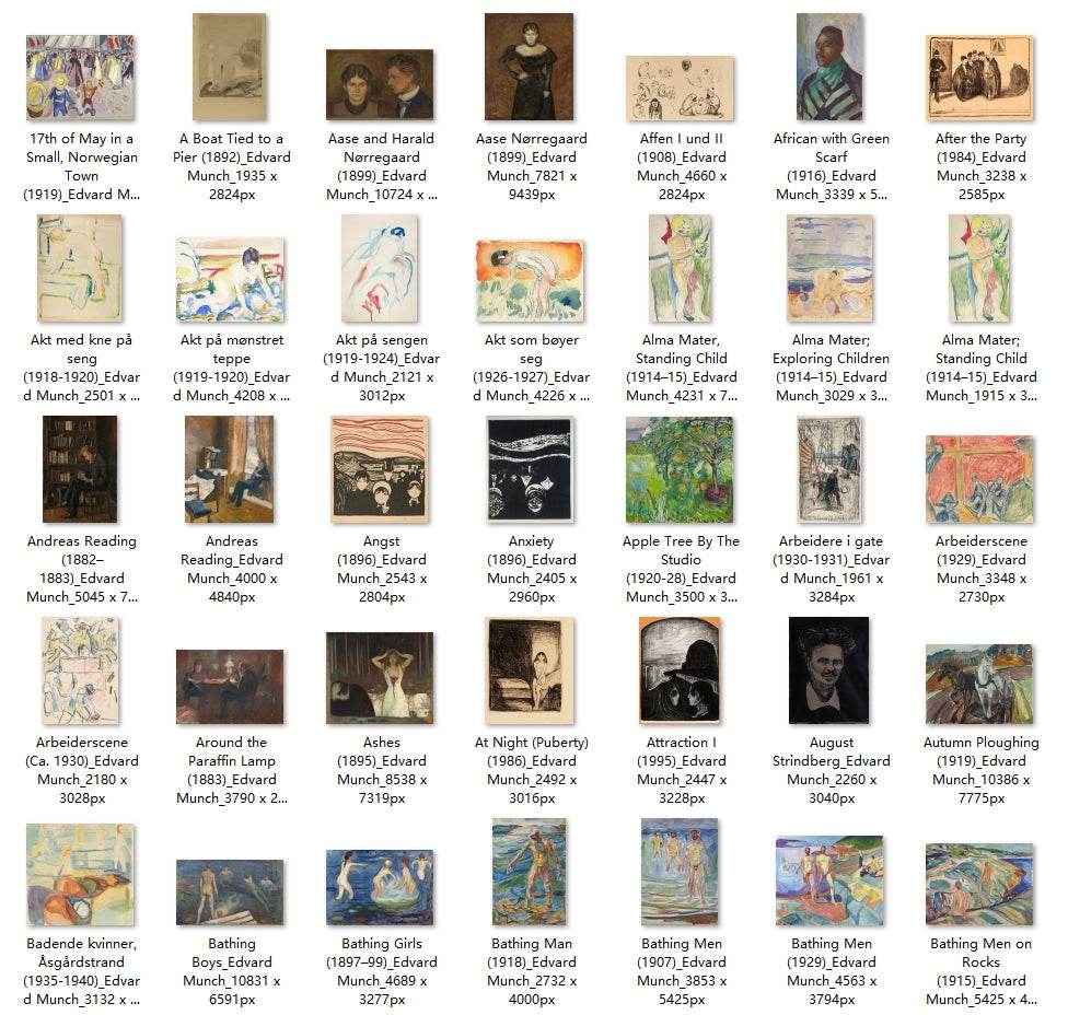 426 Painting Images by Edvard Munch (Norwegian, 1863 - 1944) - Gandhanra-ART