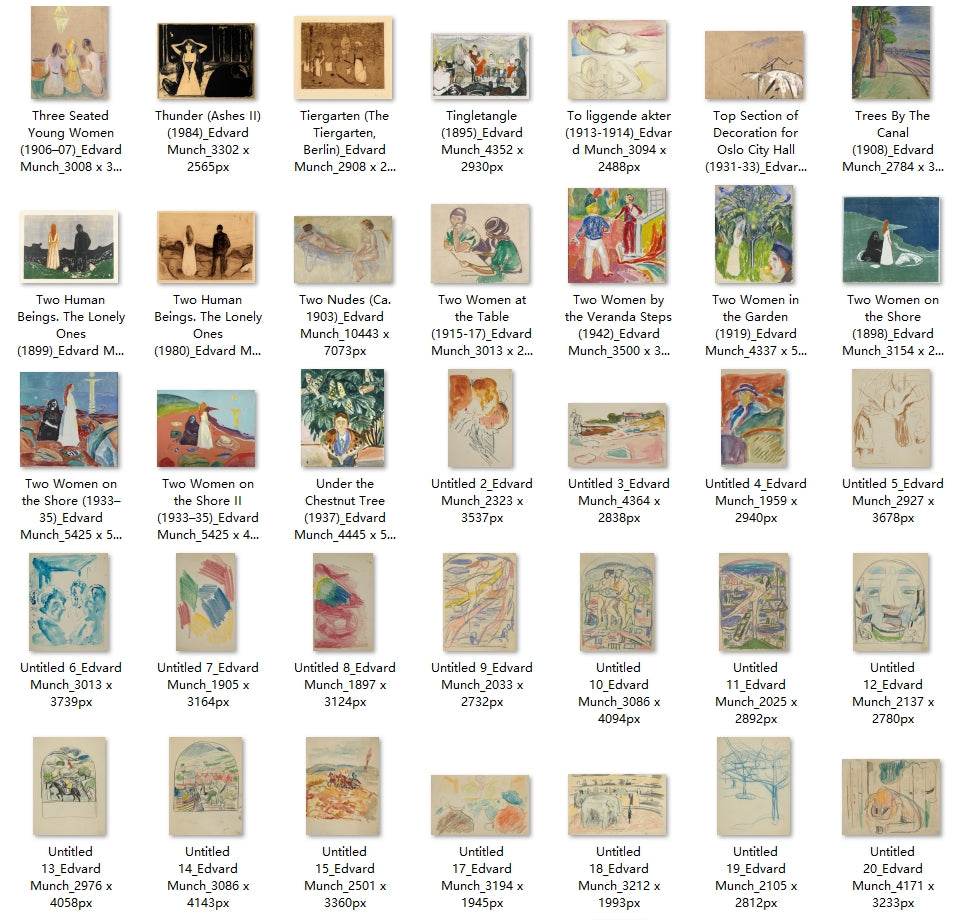 426 Painting Images by Edvard Munch (Norwegian, 1863 - 1944) - Gandhanra-ART