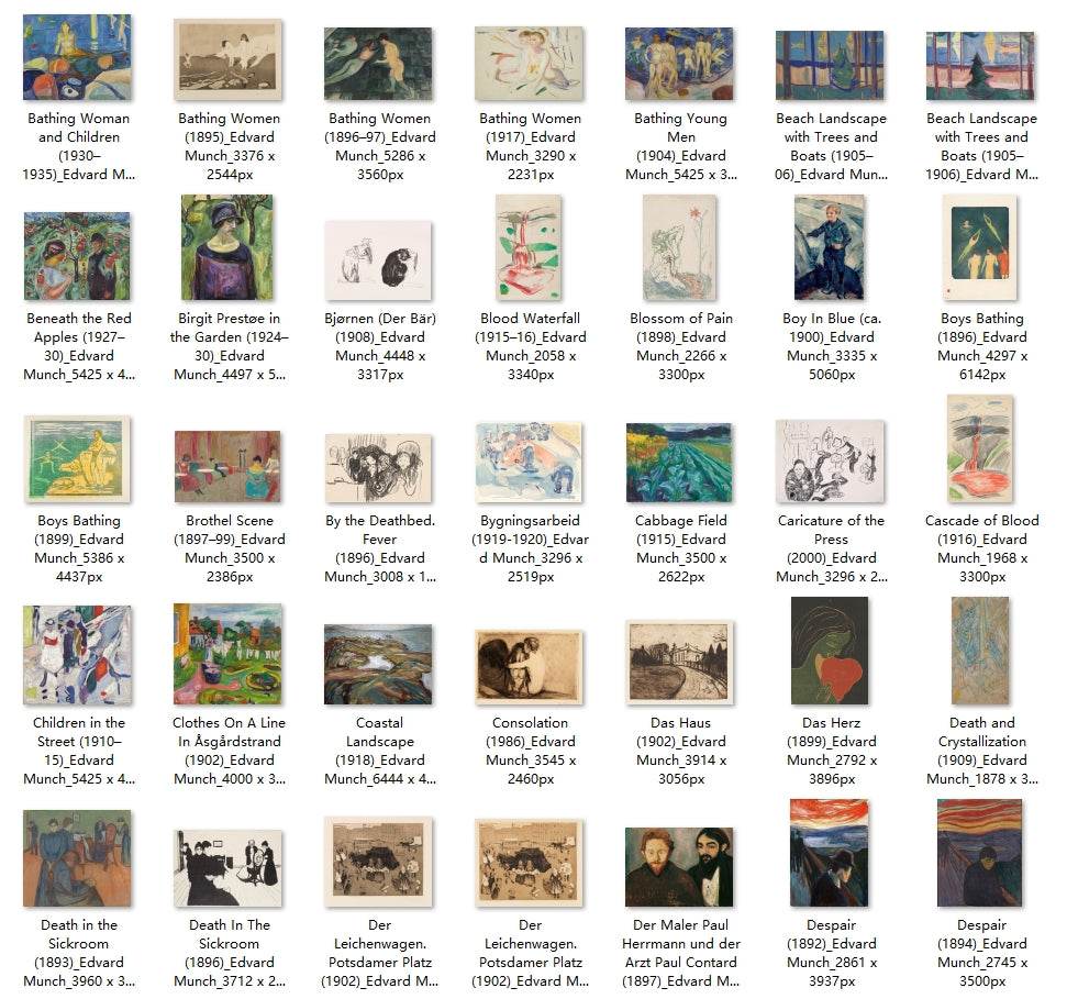 426 Painting Images by Edvard Munch (Norwegian, 1863 - 1944) - Gandhanra-ART