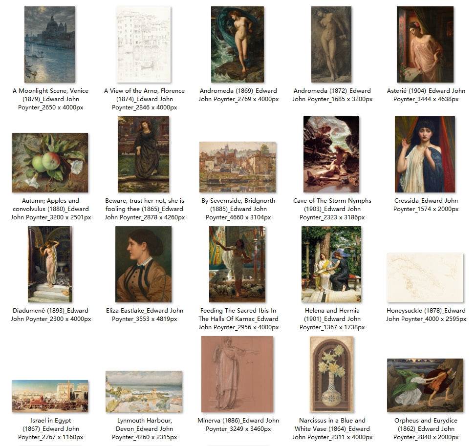 34 Painting Images by Edward John Poynter (English, 1836 – 1919) - Gandhanra-ART