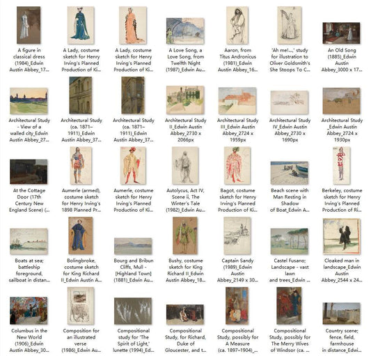 298 Painting Images by Edwin Austin Abbey (American, 1852 - 1911) - Gandhanra-ART