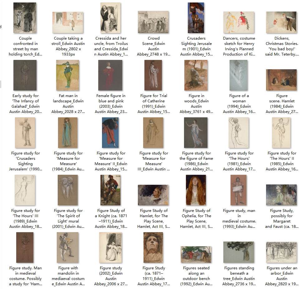 298 Painting Images by Edwin Austin Abbey (American, 1852 - 1911) - Gandhanra-ART