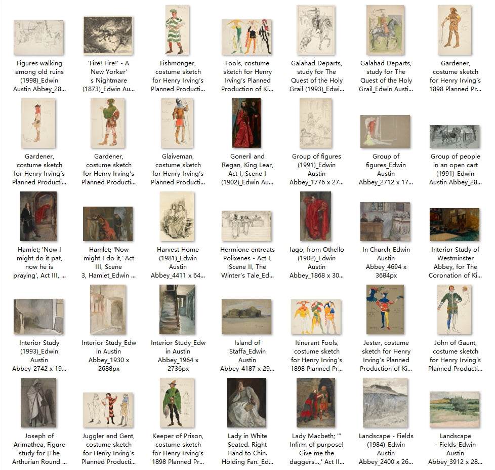 298 Painting Images by Edwin Austin Abbey (American, 1852 - 1911) - Gandhanra-ART
