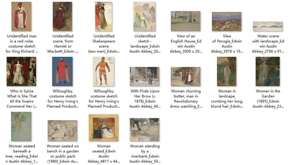 298 Painting Images by Edwin Austin Abbey (American, 1852 - 1911) - Gandhanra-ART