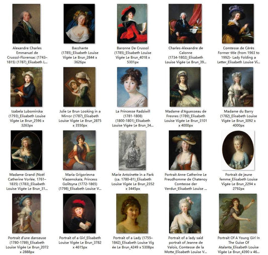 39 Painting Images by Elisabeth Louise Vigée Le Brun (French, 1755 - 1842) - Gandhanra-ART