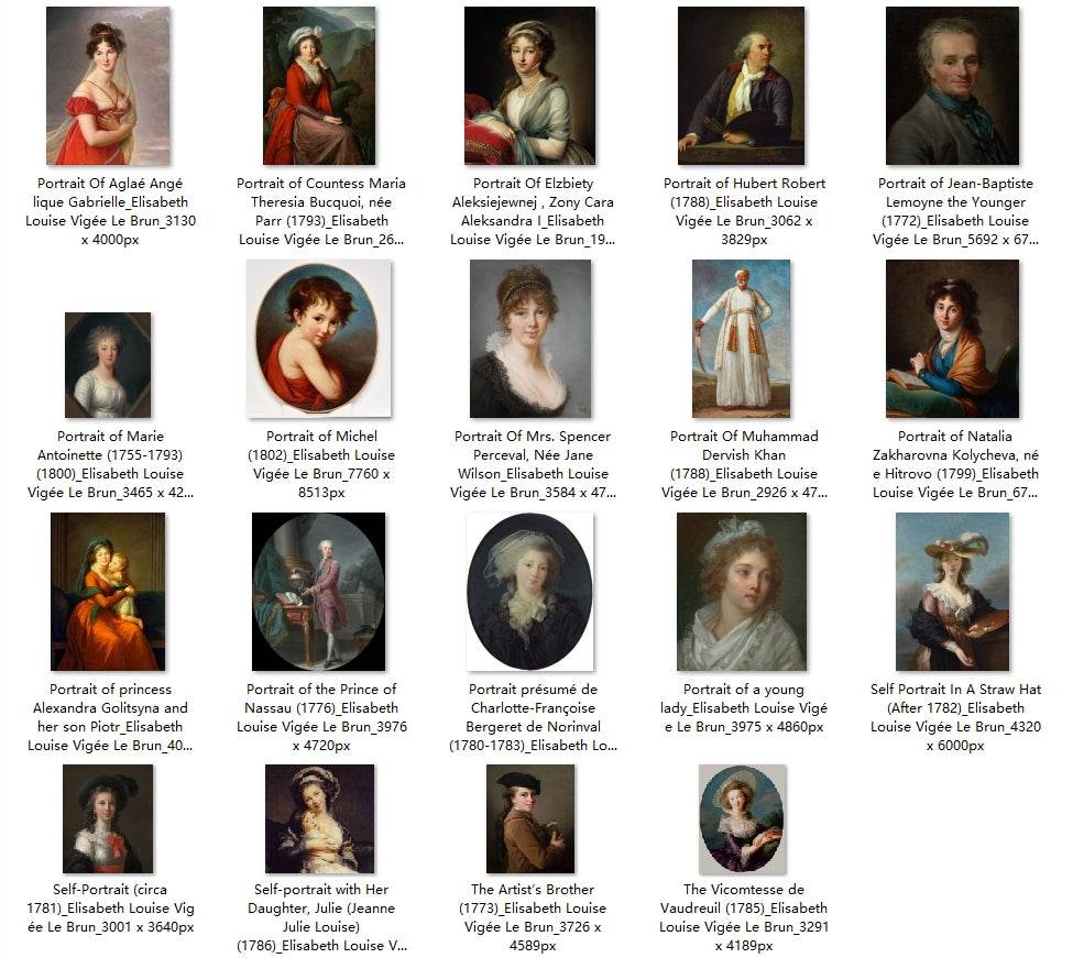 39 Painting Images by Elisabeth Louise Vigée Le Brun (French, 1755 - 1842) - Gandhanra-ART
