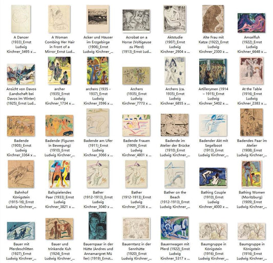 337 Painting Images by Ernst Ludwig Kirchner (German, 1880-1938) - Gandhanra-ART