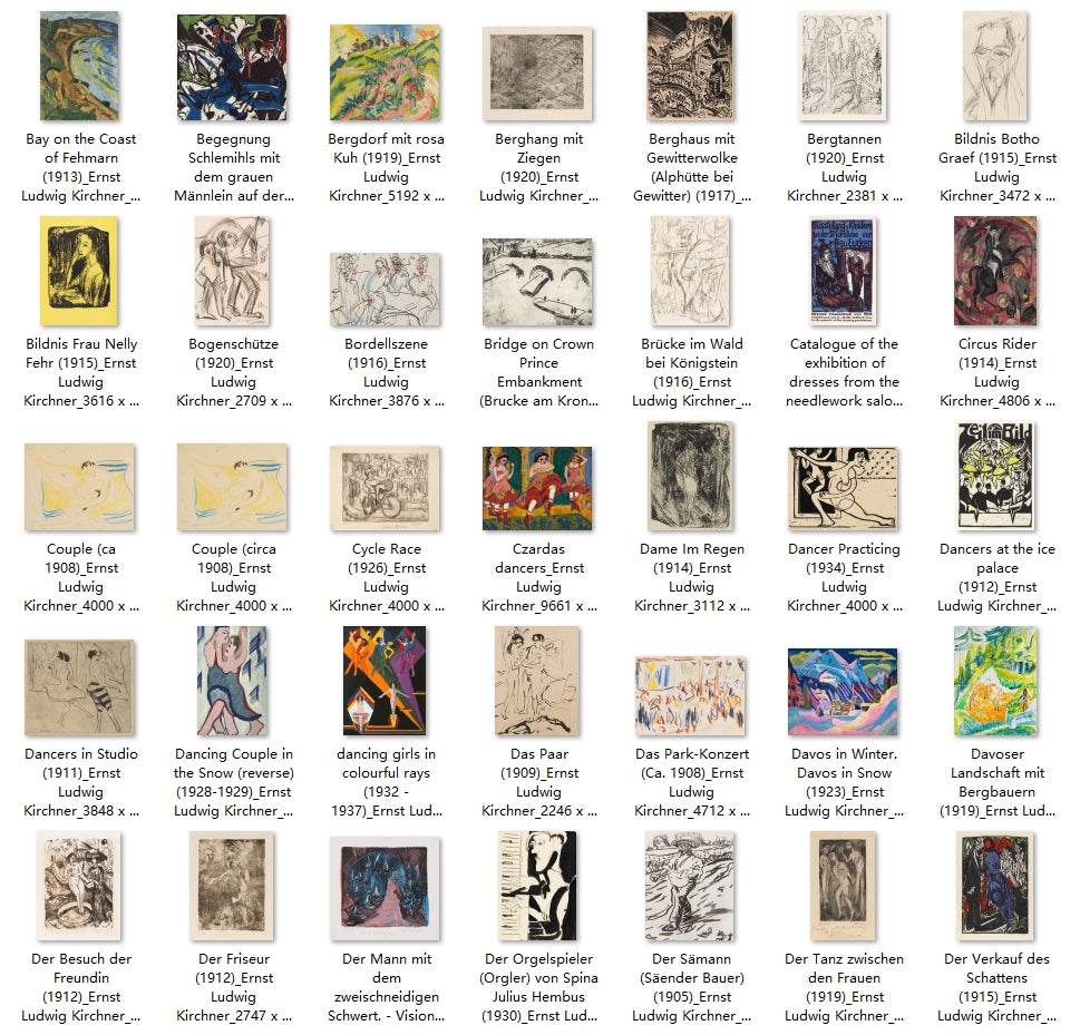 337 Painting Images by Ernst Ludwig Kirchner (German, 1880-1938) - Gandhanra-ART