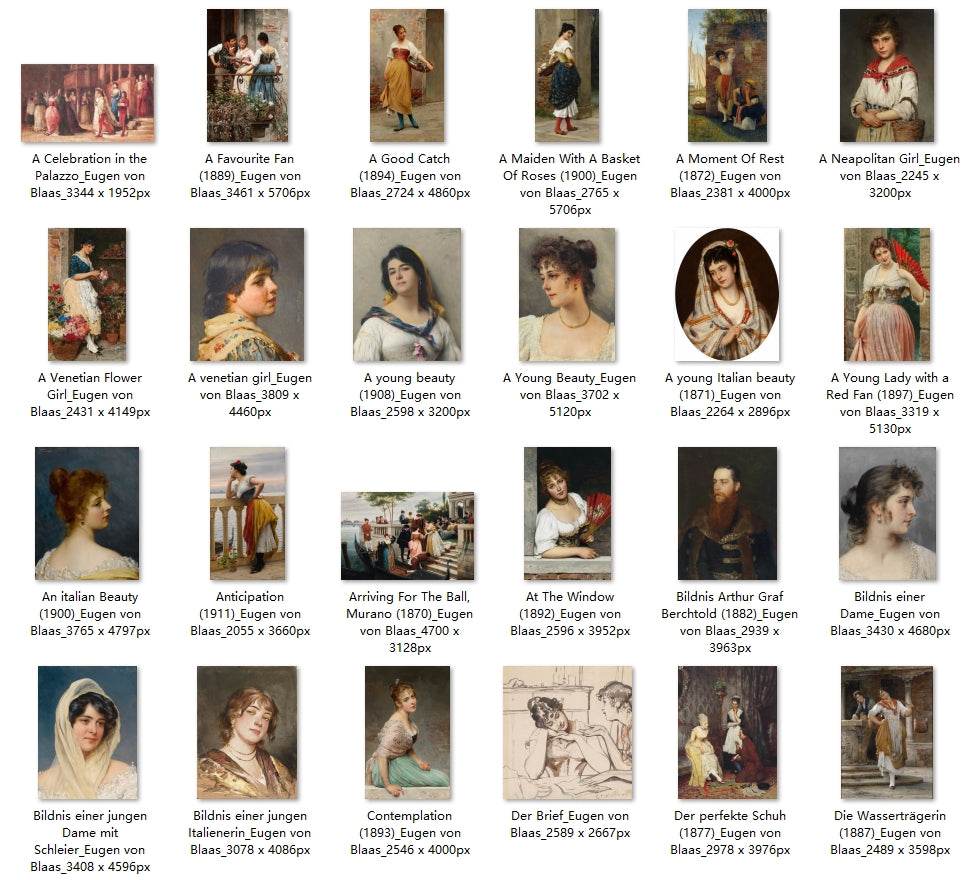 68 Painting Images by Eugen von Blaas (Italian, 1843 – 1931) - Gandhanra-ART