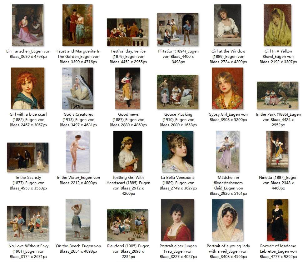 68 Painting Images by Eugen von Blaas (Italian, 1843 – 1931) - Gandhanra-ART