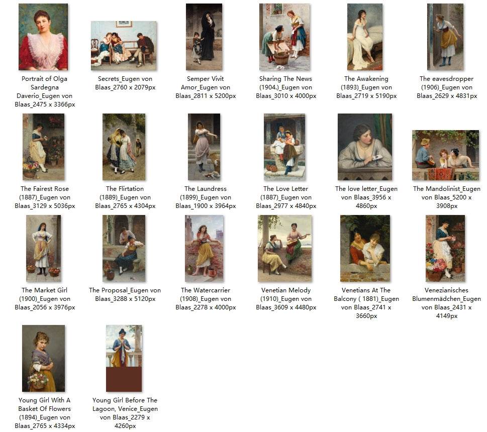 68 Painting Images by Eugen von Blaas (Italian, 1843 – 1931) - Gandhanra-ART