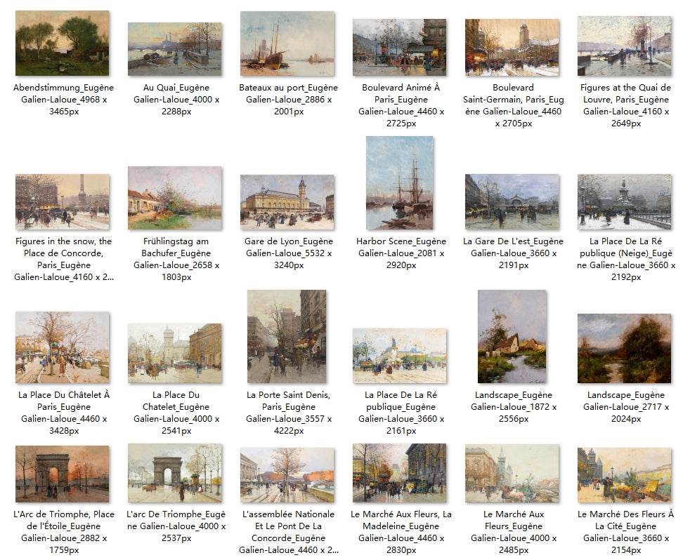 59 Painting Images by Eugène Galien-Laloue (French, 1854–1941) - Gandhanra-ART