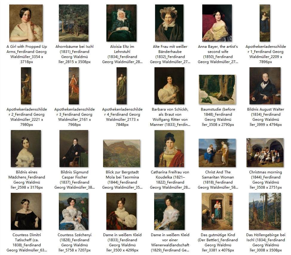 120 Painting Images by Ferdinand Georg Waldmüller (Austrian, 1793-1865) - Gandhanra-ART