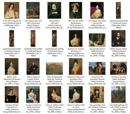 120 Painting Images by Ferdinand Georg Waldmüller (Austrian, 1793-1865) - Gandhanra-ART
