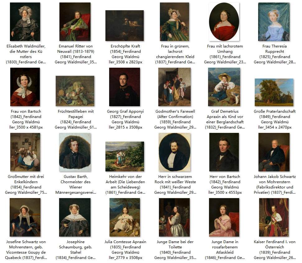 120 Painting Images by Ferdinand Georg Waldmüller (Austrian, 1793-1865) - Gandhanra-ART