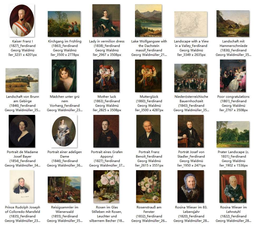 120 Painting Images by Ferdinand Georg Waldmüller (Austrian, 1793-1865) - Gandhanra-ART