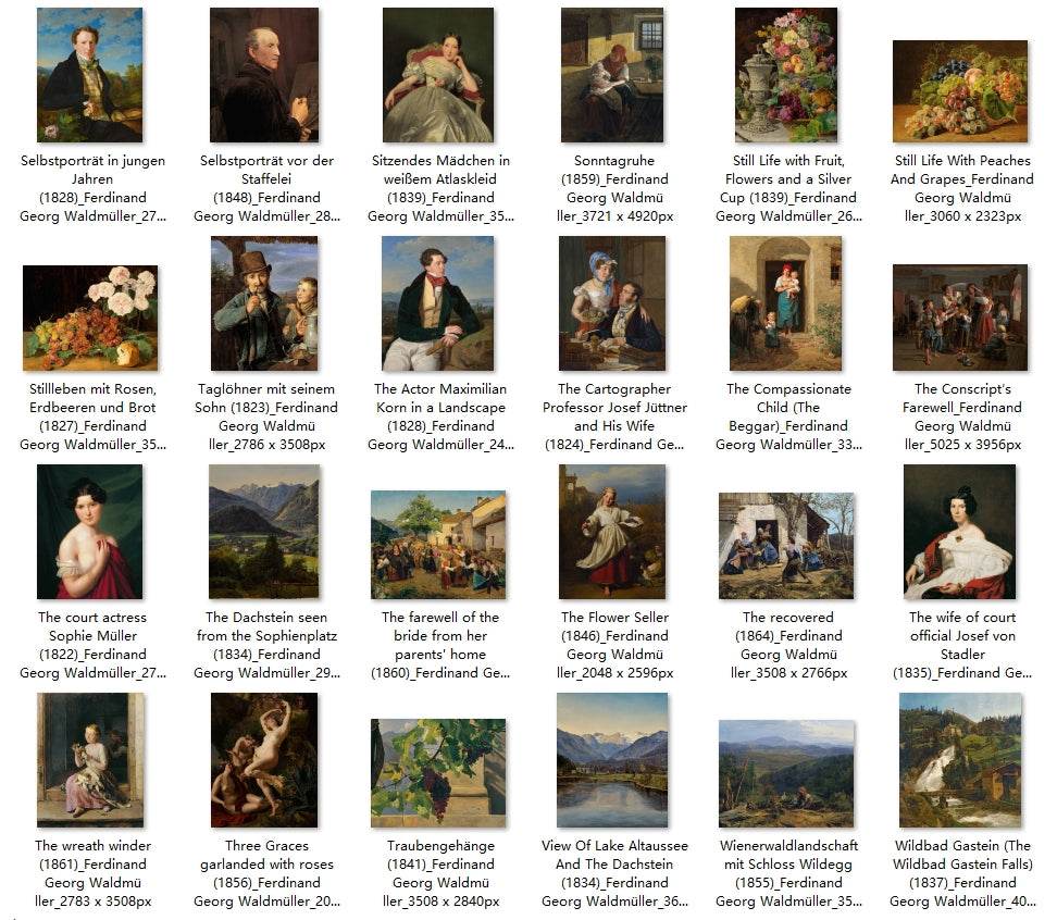 120 Painting Images by Ferdinand Georg Waldmüller (Austrian, 1793-1865) - Gandhanra-ART