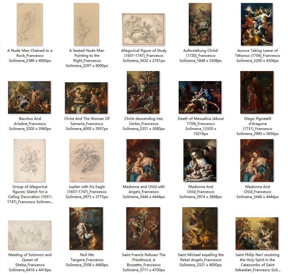 34 Painting Images by Francesco Solimena (Italian, 1657-1747) - Gandhanra-ART