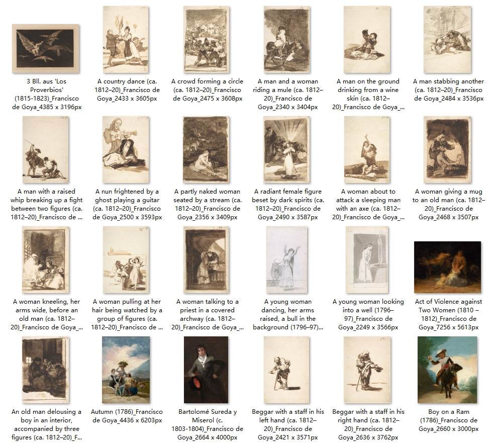 114 Painting Images by Francisco de Goya (Spanish, 1746 - 1828) - Gandhanra-ART