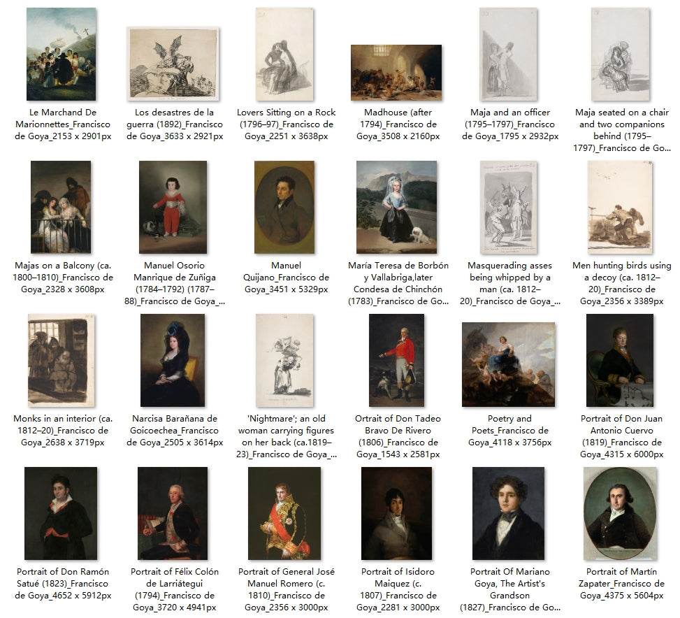 114 Painting Images by Francisco de Goya (Spanish, 1746 - 1828) - Gandhanra-ART