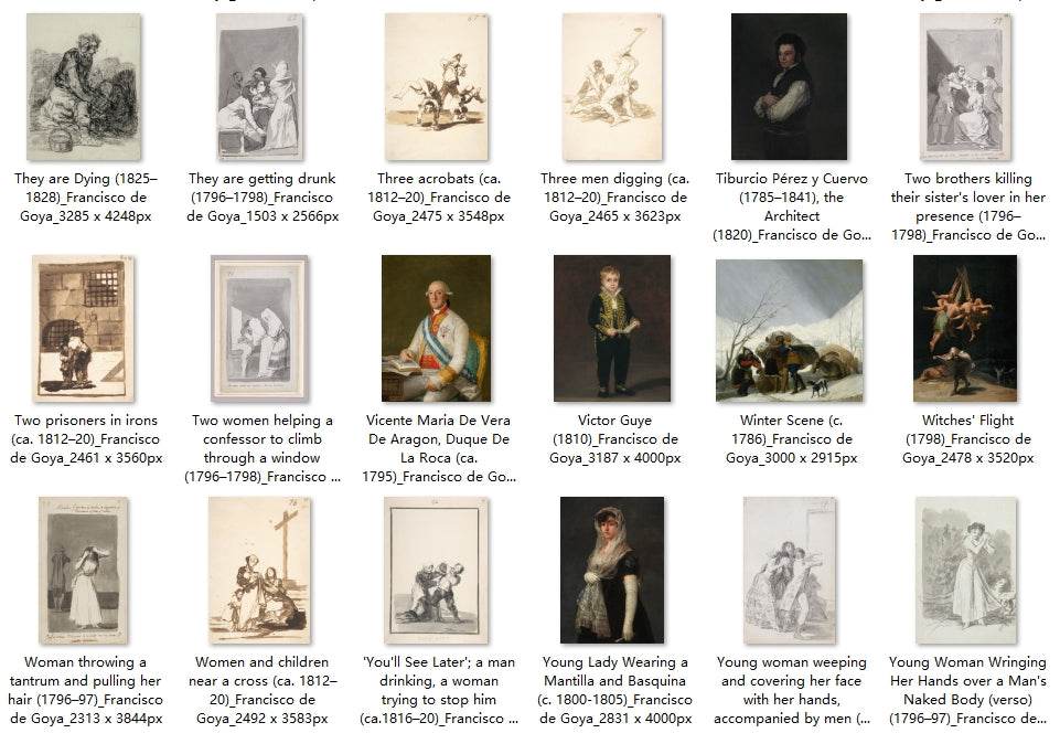 114 Painting Images by Francisco de Goya (Spanish, 1746 - 1828) - Gandhanra-ART