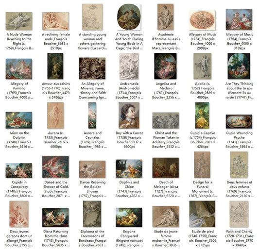 149 Painting Images by François Boucher (French, 1703-1770) - Gandhanra-ART