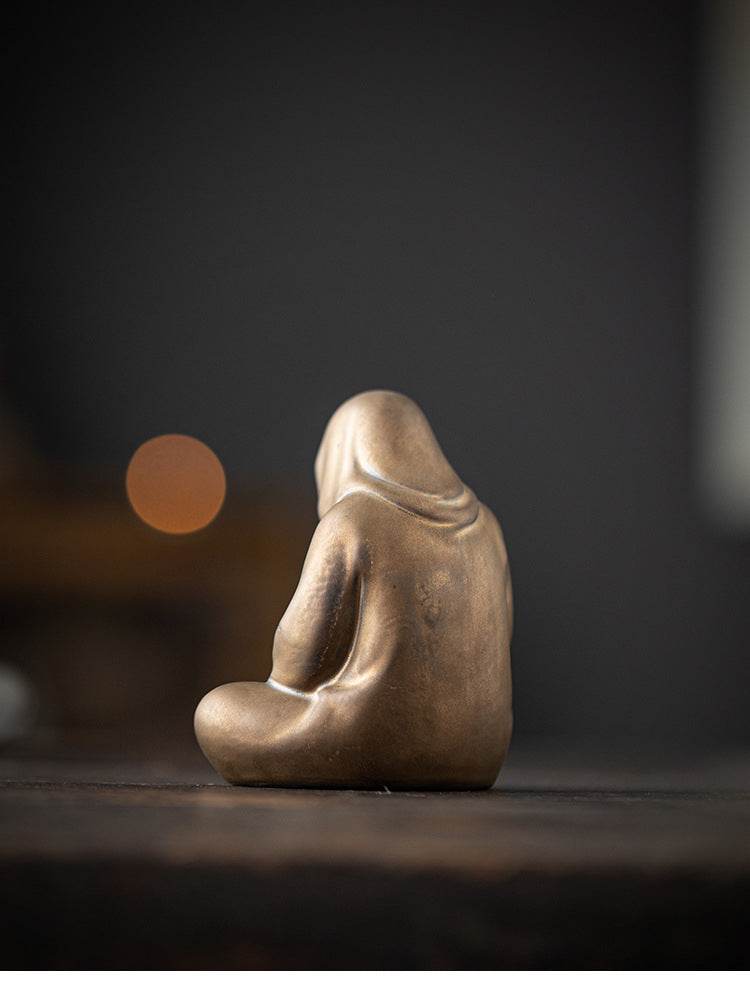 Purple Sand Meditation Buddha Statue - Gandhanra-ART