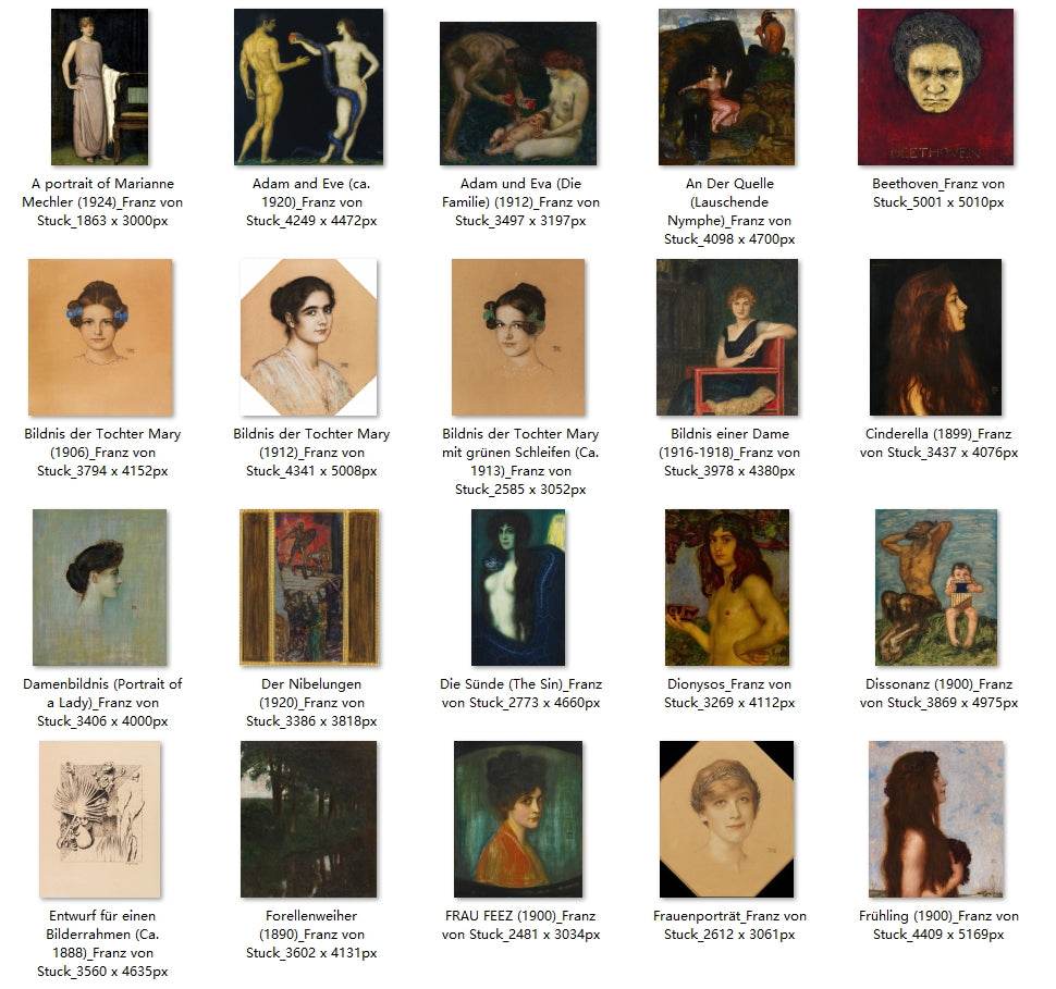 58 Painting Images by Franz von Stuck (German, 1863-1928) - Gandhanra-ART