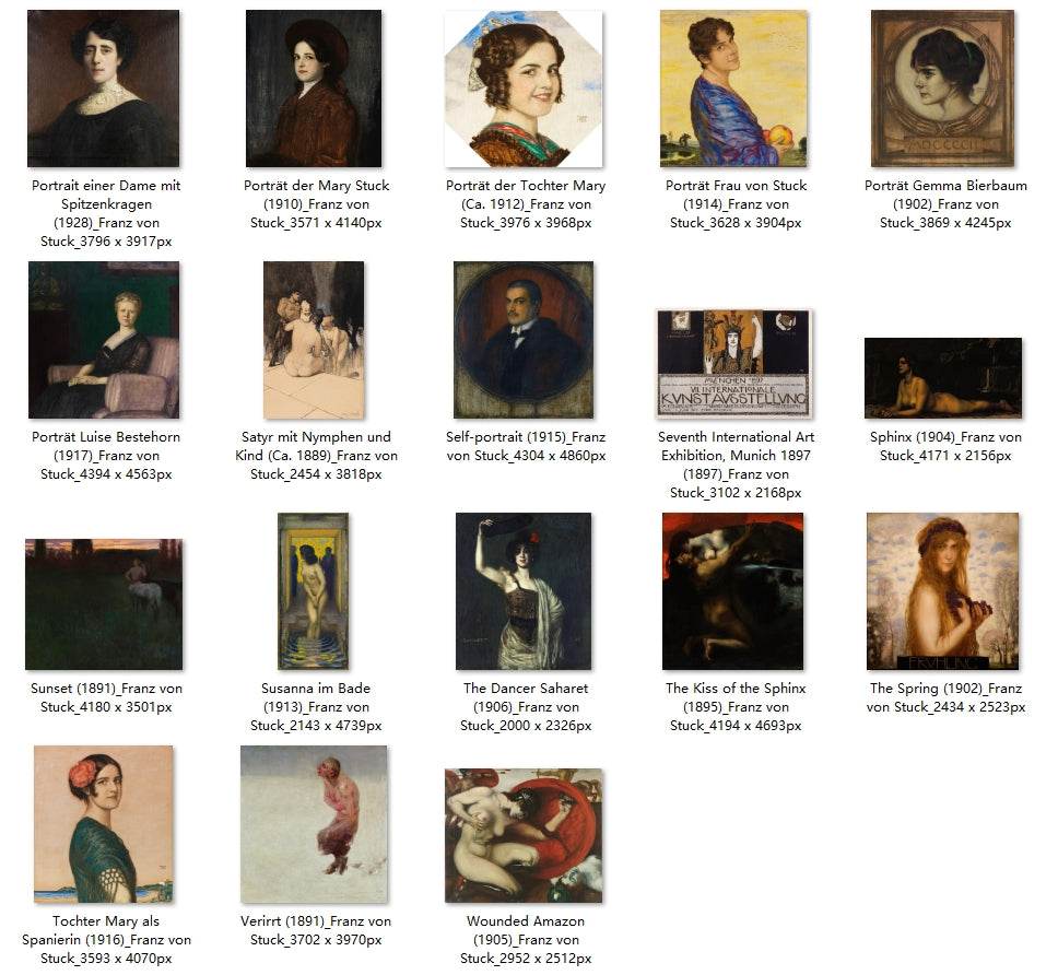 58 Painting Images by Franz von Stuck (German, 1863-1928) - Gandhanra-ART