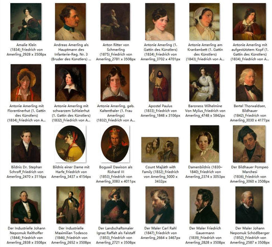 114 Painting Images by Friedrich von Amerling (Austrian, 1803 - 1887) - Gandhanra-ART