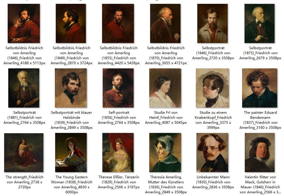 114 Painting Images by Friedrich von Amerling (Austrian, 1803 - 1887) - Gandhanra-ART