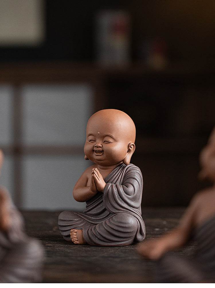 Purple Sand Meditation Buddha Statue - Gandhanra-ART