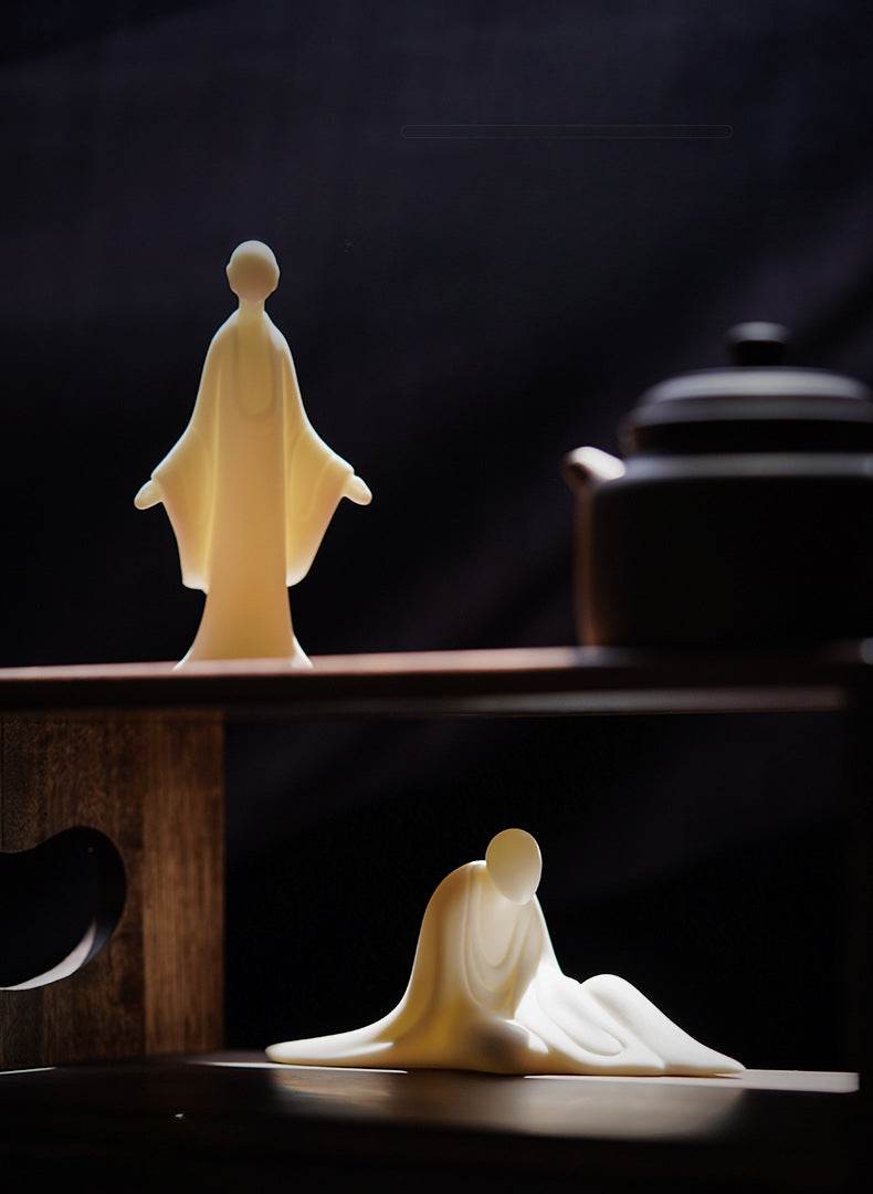 White Porcelain Buddha Statues - Gandhanra-ART