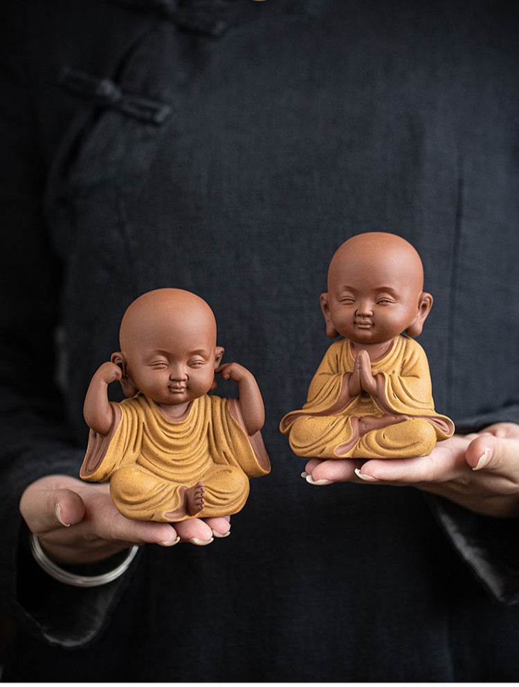 Purple Sand Meditation Buddha Statues - Gandhanra-ART