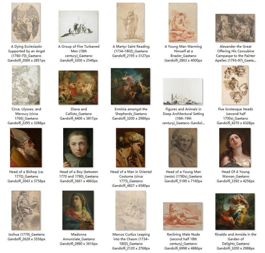 36 Painting Images by Gaetano Gandolfi (Italian, 1734-1802) - Gandhanra-ART
