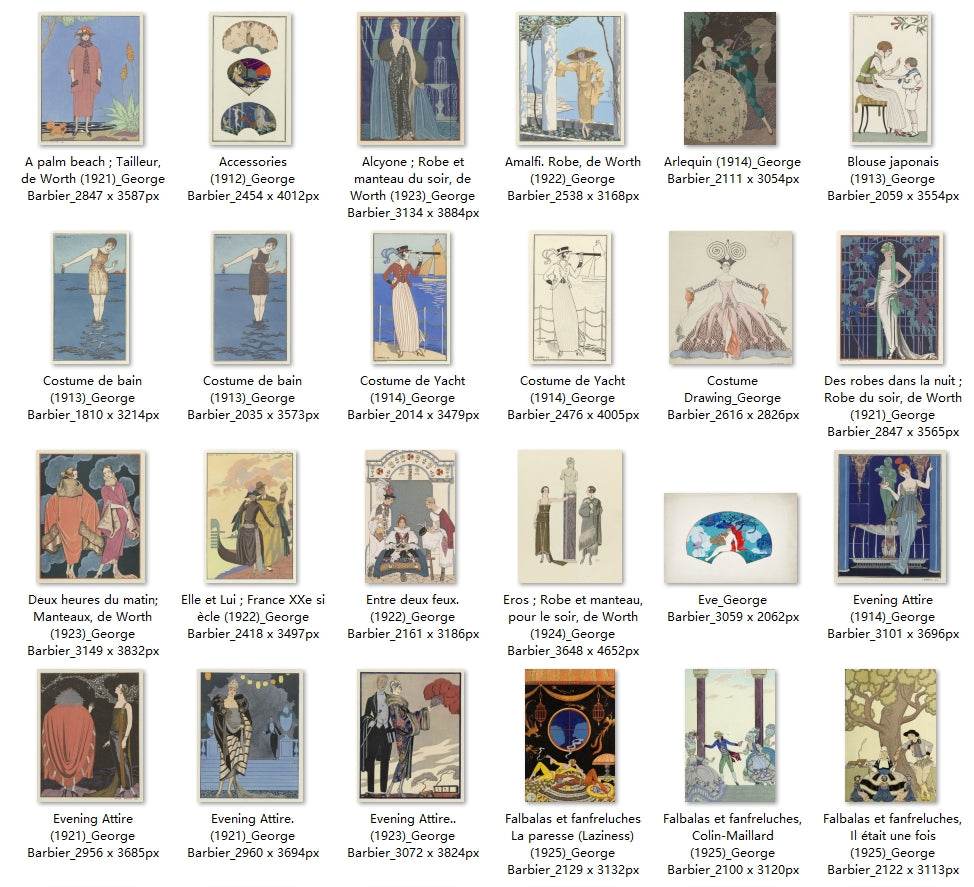 127 Painting Images by George Barbier (French, 1882 - 1932) - Gandhanra-ART