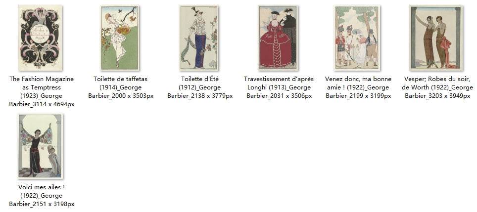 127 Painting Images by George Barbier (French, 1882 - 1932) - Gandhanra-ART